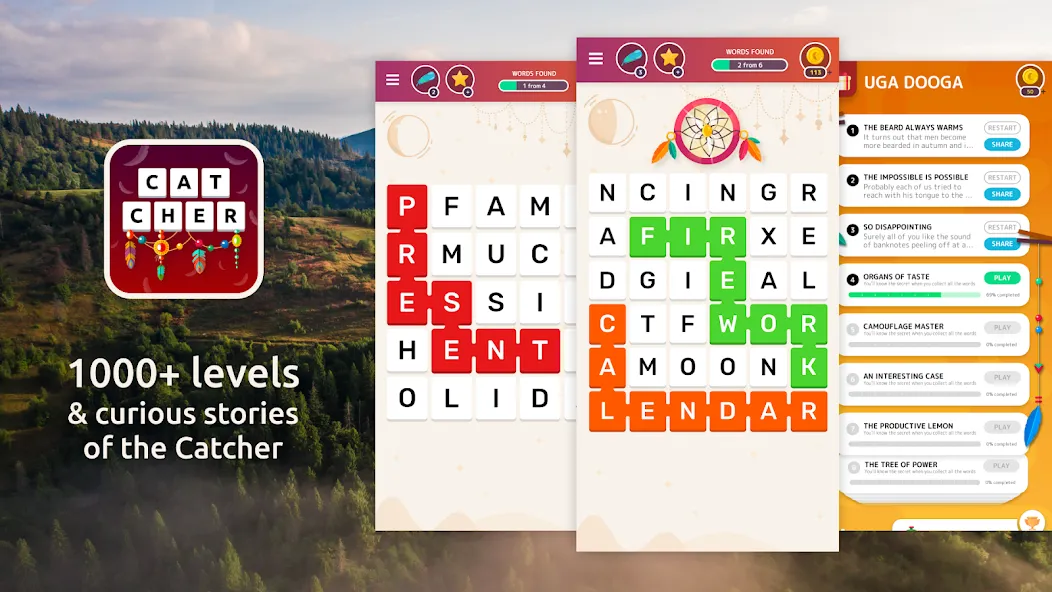 Word Catcher: Word Search [МОД Unlocked] APK Android Screenshot 1
