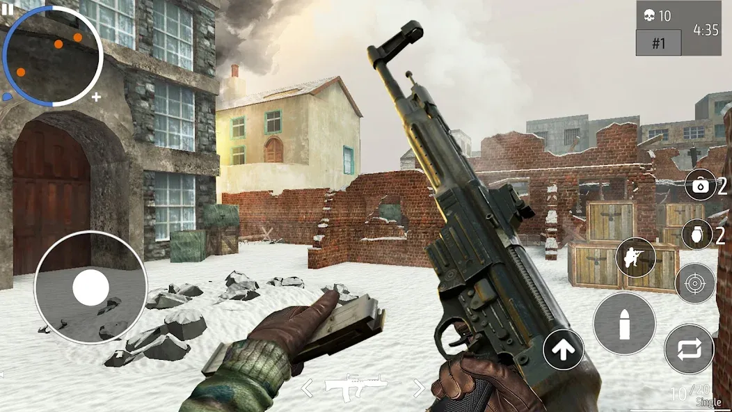 World War 2 Shooter offline (Мировая война 2 Стрелок) [МОД Меню] APK Android Screenshot 2