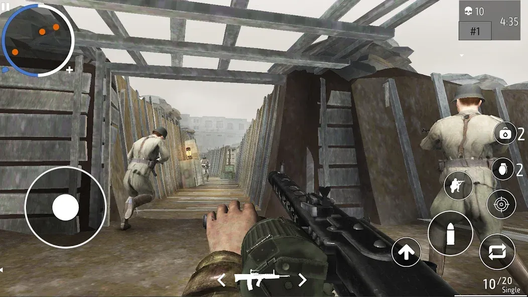 World War 2 Shooter offline (Мировая война 2 Стрелок) [МОД Меню] APK Android Screenshot 4
