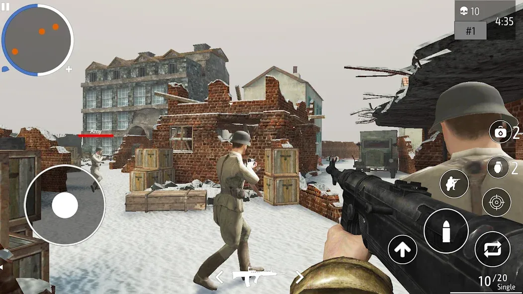 World War 2 Shooter offline (Мировая война 2 Стрелок) [МОД Меню] APK Android Screenshot 5