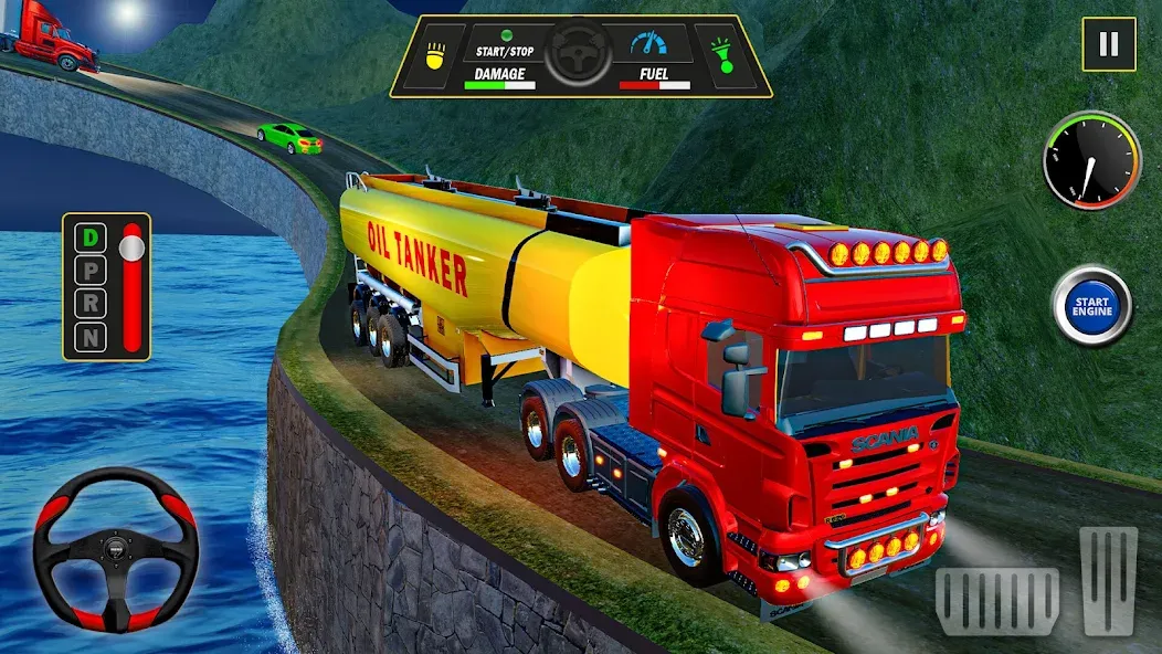 Offroad Oil Tanker Truck Games (Оффроуд Игры на машинецистерне для нефти) [МОД Premium] APK Android Screenshot 3