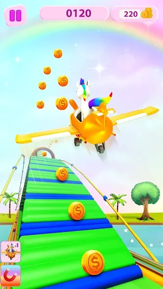 Unicorn Kingdom: Running Games (Юникорн Кингдом) [МОД Много денег] APK Android Screenshot 2