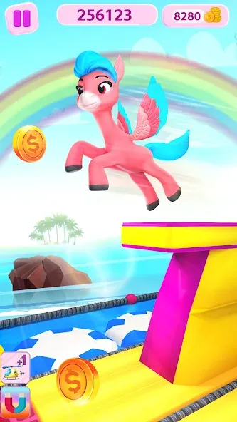 Unicorn Kingdom: Running Games (Юникорн Кингдом) [МОД Много денег] APK Android Screenshot 4