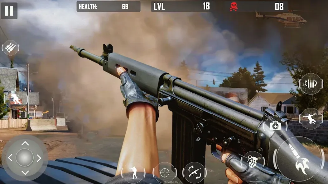 fps cover firing Offline Game (ФПС кавер стрельба Оффлайн игра) [МОД Бесконечные монеты] APK Android Screenshot 1