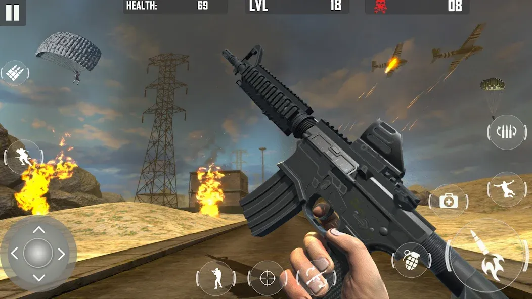 fps cover firing Offline Game (ФПС кавер стрельба Оффлайн игра) [МОД Бесконечные монеты] APK Android Screenshot 4