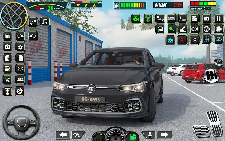 City Car Driving - Car Games (Сити Кар Драйвинг) [МОД Unlocked] APK Android Screenshot 1