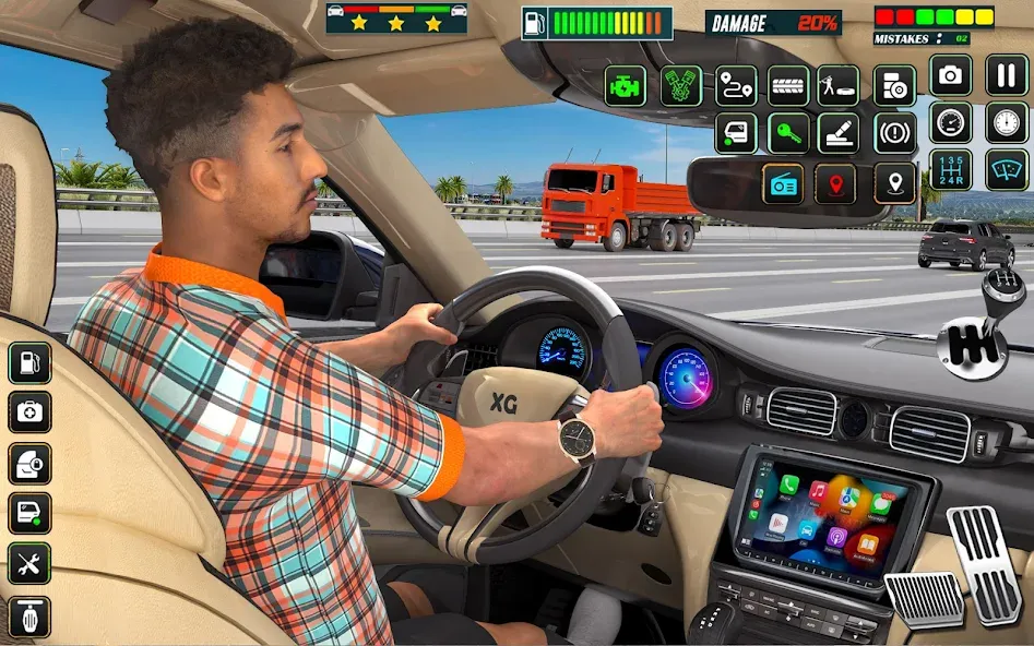 City Car Driving - Car Games (Сити Кар Драйвинг) [МОД Unlocked] APK Android Screenshot 4
