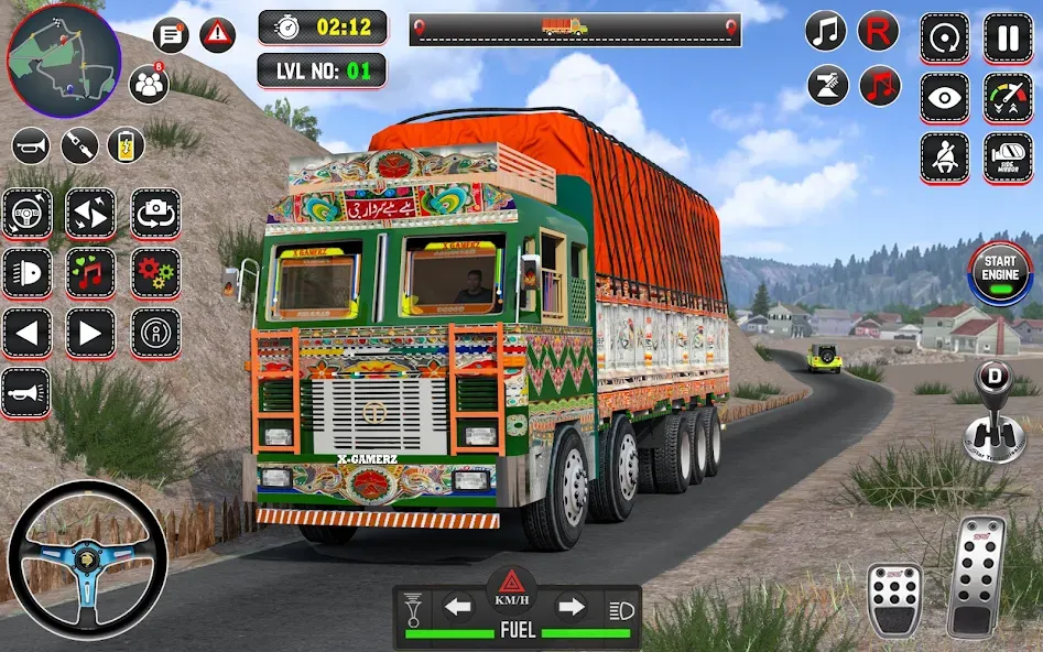 Indian Truck Drive Truck Games (Индийский грузовой симулятор) [МОД Меню] APK Android Screenshot 2