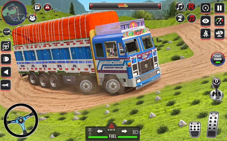 Indian Truck Drive Truck Games (Индийский грузовой симулятор) [МОД Меню] APK Android Screenshot 3