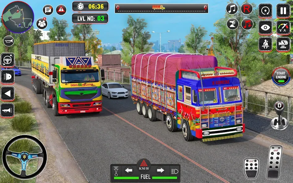 Indian Truck Drive Truck Games (Индийский грузовой симулятор) [МОД Меню] APK Android Screenshot 4