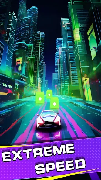 Beat Racing:Car&Music game (Бит Кар Гонки игра музыки ) [МОД Бесконечные монеты] APK Android Screenshot 3
