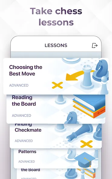 Chess Royale - Play and Learn (Шахматы Рояль) [МОД Меню] APK Android Screenshot 4