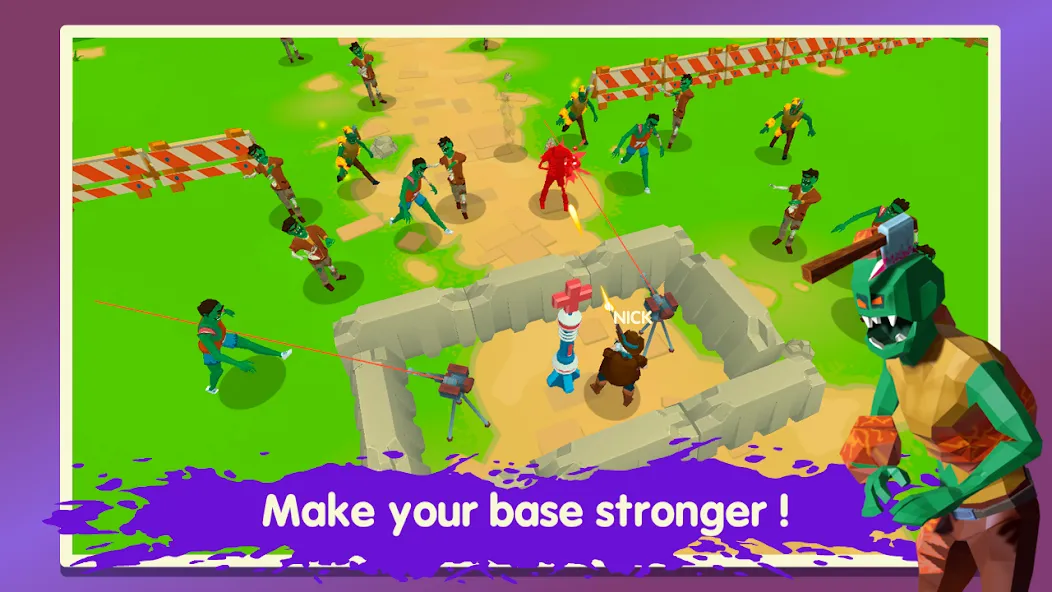 Two Guys & Zombies 3D: Online [МОД Бесконечные монеты] APK Android Screenshot 2