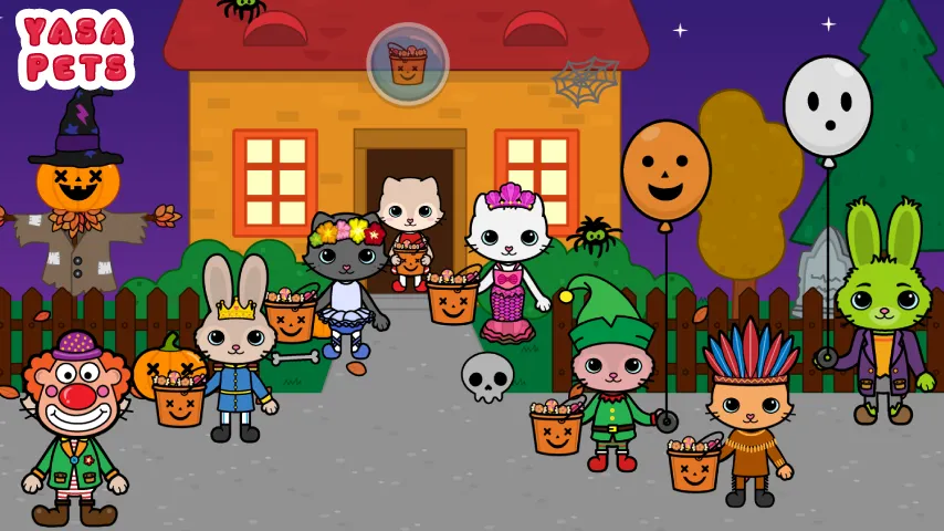 Yasa Pets Halloween (Яса Петс Хэллоуин) [МОД Много денег] APK Android Screenshot 1