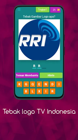 Logo TV Indonesia  Asah Otakmu (Тебак Гамбар Лого ТВ) [МОД Много денег] APK Android Screenshot 1