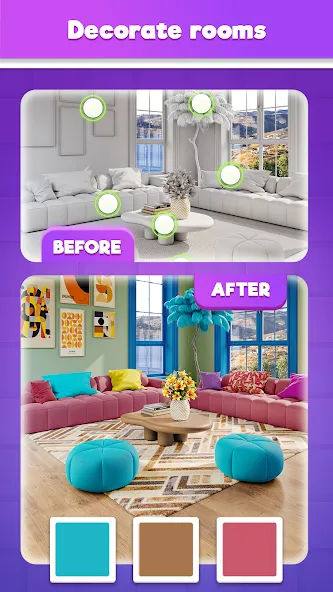 Tile Match Puzzle: Triple Game (Тайл Матч Пазл) [МОД Много денег] APK Android Screenshot 3