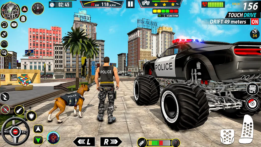 Police Monster Truck Car Games [МОД Premium] APK Android Screenshot 1