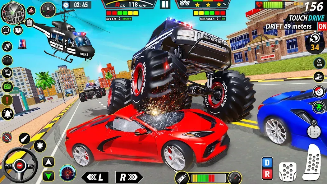 Police Monster Truck Car Games [МОД Premium] APK Android Screenshot 5