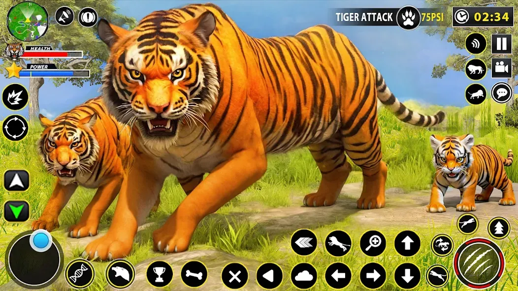 Tiger Simulator Lion games 3D (Тигровый Симулятор Игр Льва 3D) [МОД Меню] APK Android Screenshot 1