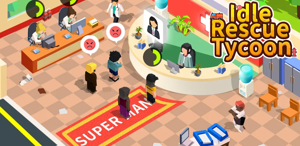 Idle Rescue Tycoon (Айдл Рескью Тайкун) [МОД Mega Pack] APK Android Screenshot 5