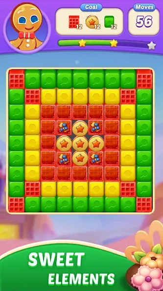 Candy Blast Fever:Cubes Crush (Кенди Бласт Фивер) [МОД Меню] APK Android Screenshot 2