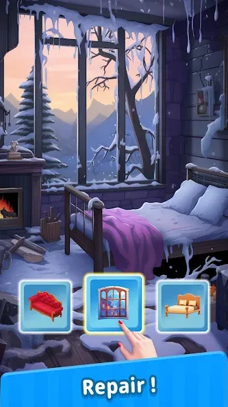 Merge Designer - Decor & Story (Мердж Дизайнер) [МОД Меню] APK Android Screenshot 2