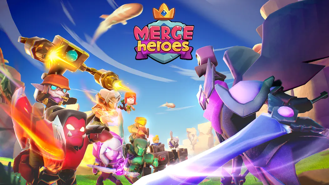 Merge Heroes: Tower Defense (Мердж Хероес) [МОД Все открыто] APK Android Screenshot 1