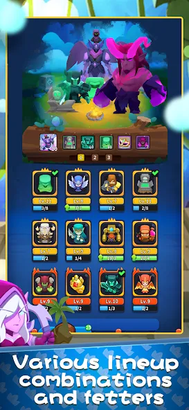 Merge Heroes: Tower Defense (Мердж Хероес) [МОД Все открыто] APK Android Screenshot 5