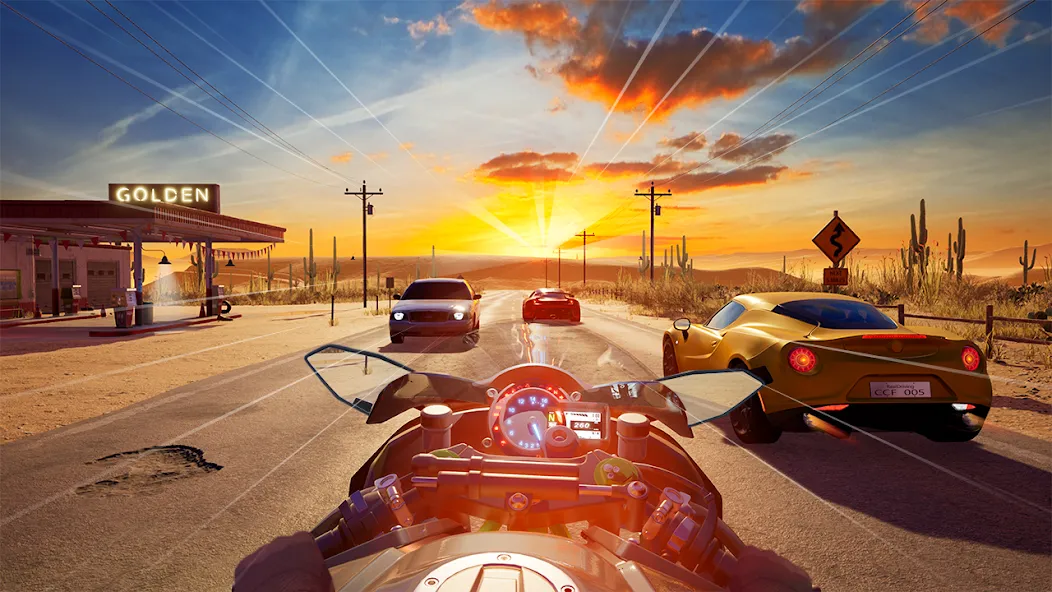 Speed Moto Dash:Real Simulator (Спид Мото Дэш) [МОД Бесконечные монеты] APK Android Screenshot 4