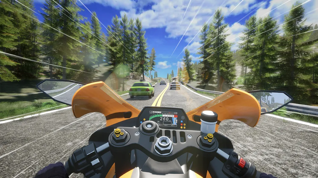 Speed Moto Dash:Real Simulator (Спид Мото Дэш) [МОД Бесконечные монеты] APK Android Screenshot 5