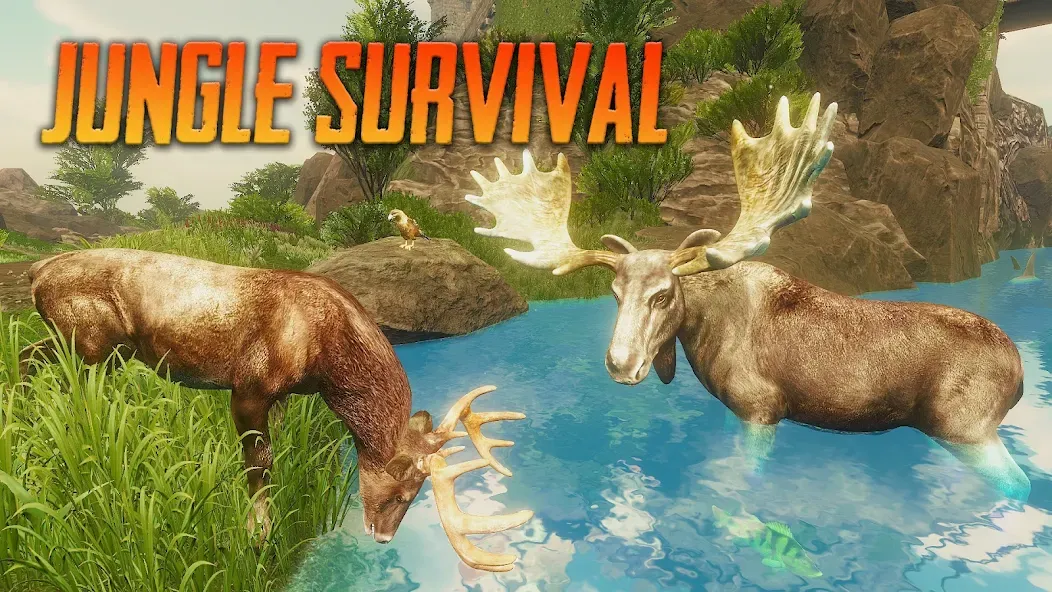 The Moose - Animal Simulator (Зе Мус) [МОД Бесконечные монеты] APK Android Screenshot 1