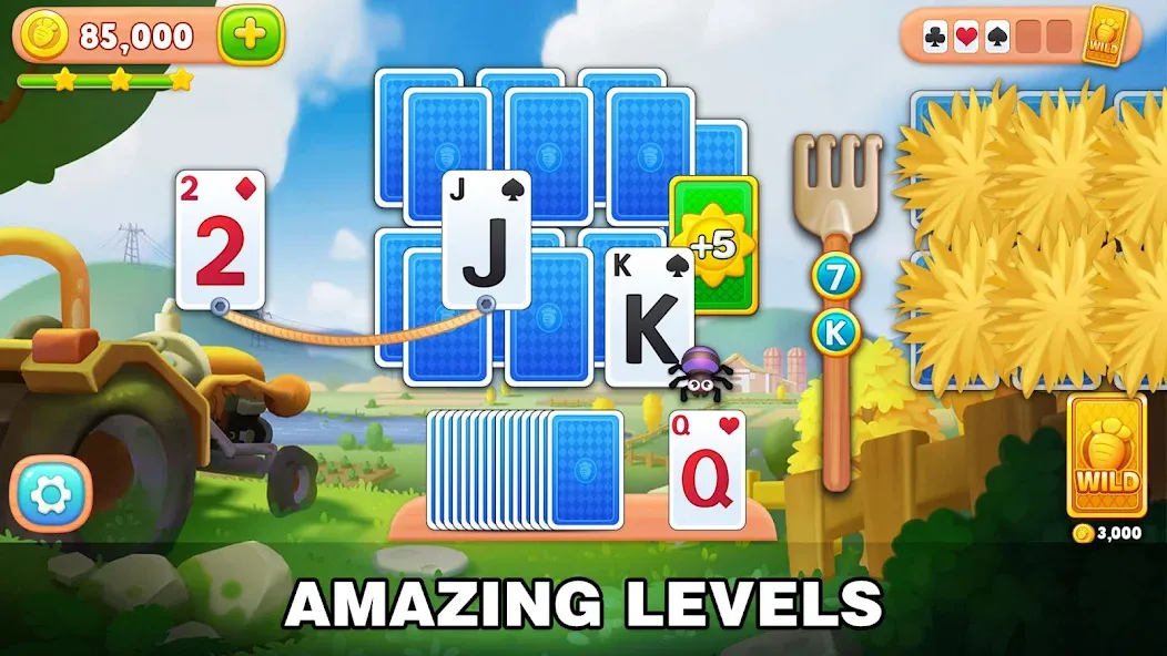 Solitaire Farm: Card Games (Соляр Фарм) [МОД Premium] APK Android Screenshot 2