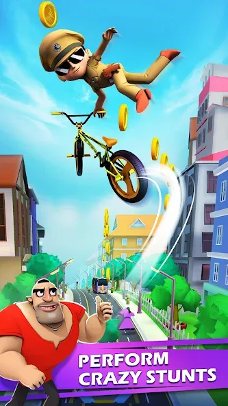 Little Singham Cycle Race (Литл Сингам Велосипедная Гонка) [МОД Premium] APK Android Screenshot 4