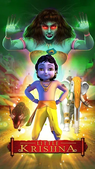 Little Krishna (Литтл Кришна) [МОД Бесконечные монеты] APK Android Screenshot 1