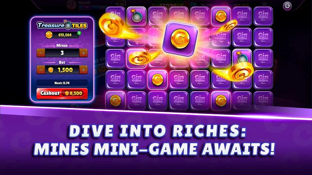 Gin Rummy Super - Card Game (Джин Рамми Супер) [МОД Много денег] APK Android Screenshot 4