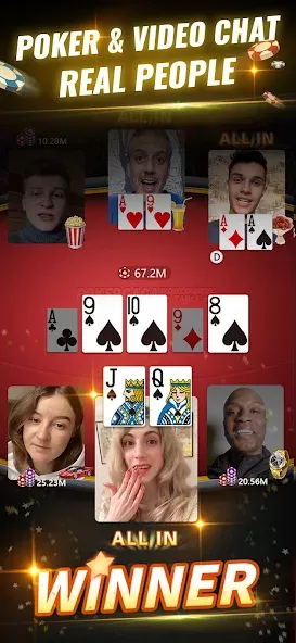 PokerGaga: Texas Holdem Live (ПокерГага) [МОД Mega Pack] APK Android Screenshot 1