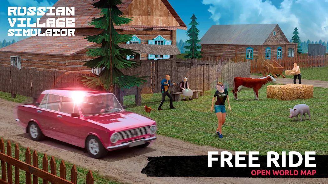 Russian Village Simulator 3D [МОД Много денег] APK Android Screenshot 2
