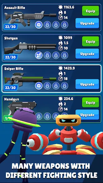 Ascent Hero: Roguelike Shooter (Ассент Хиро) [МОД Unlocked] APK Android Screenshot 2