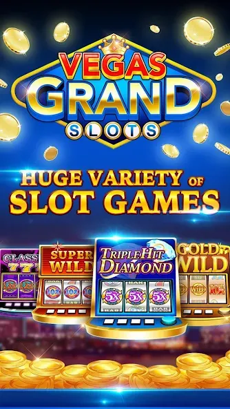 Vegas Grand Slots:Casino Games (Вегас Гранд Слоты) [МОД Все открыто] APK Android Screenshot 1