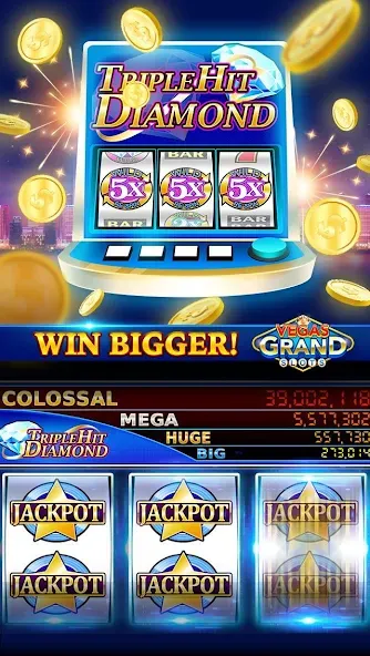 Vegas Grand Slots:Casino Games (Вегас Гранд Слоты) [МОД Все открыто] APK Android Screenshot 5