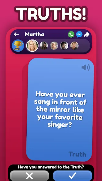 Truth or Dare Party Game (Трус или дерзни) [МОД Меню] APK Android Screenshot 2