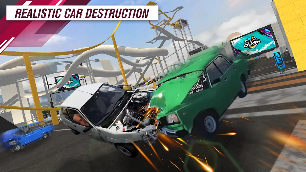 All Cars Crash (Олл Карс Краш) [МОД Много денег] APK Android Screenshot 2