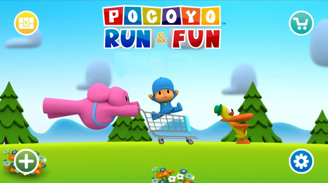 Pocoyo Run & Fun: Cartoon Jump [МОД Меню] APK Android Screenshot 1