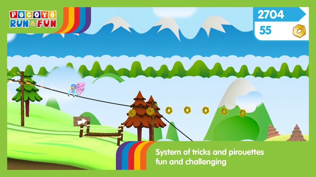 Pocoyo Run & Fun: Cartoon Jump [МОД Меню] APK Android Screenshot 4