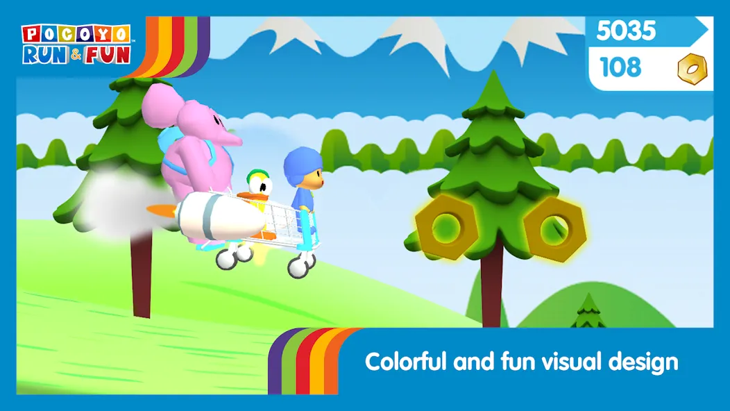 Pocoyo Run & Fun: Cartoon Jump [МОД Меню] APK Android Screenshot 5