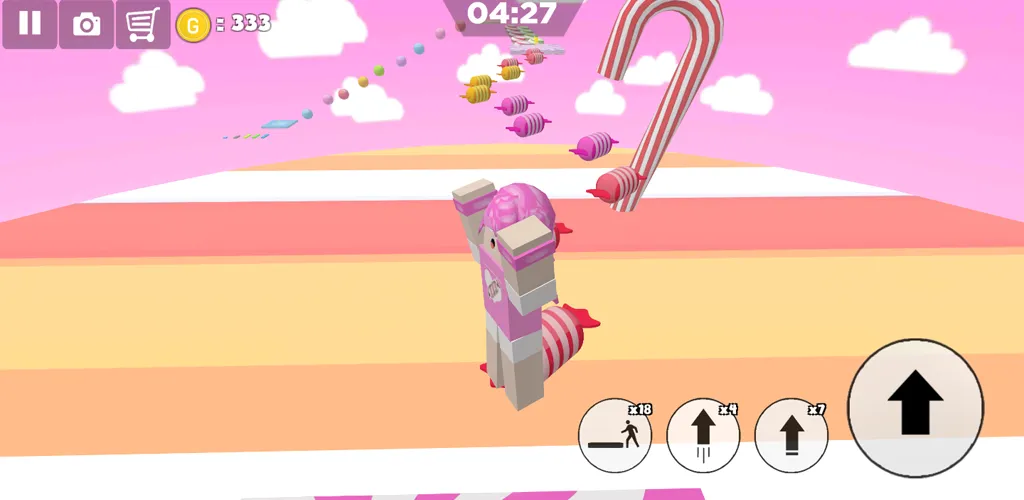 Candy Parkour Sweet girl (Кенди Паркур Свит грл) [МОД Mega Pack] APK Android Screenshot 5