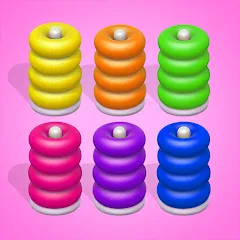 Color Sort 3D — Hoop Stack [МОД Unlocked] APK Android