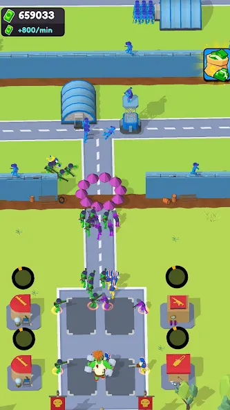 Zombie Factory Attack (Зомби Фабричное Нападение) [МОД Все открыто] APK Android Screenshot 1