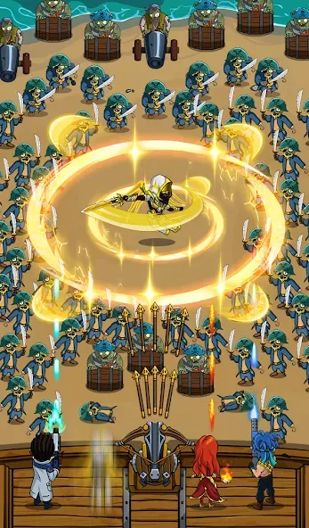 Zombie War Idle Defense Game (Зомби Война) [МОД Все открыто] APK Android Screenshot 1