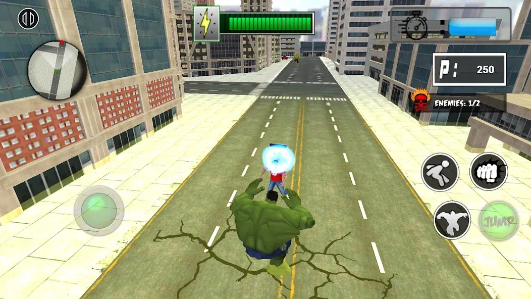 Monster Superhero: Green Fight [МОД Меню] APK Android Screenshot 3